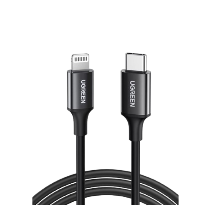 Cable Ugreen USB-C a Lightning 1 Metro 60W Negro