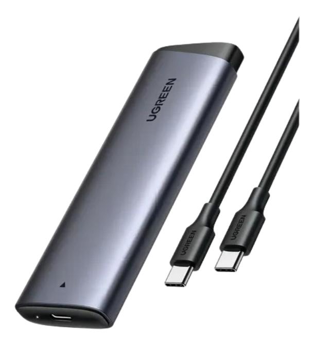 Case Enclosure Adaptador Ugreen para SSD M.2 NVMe y SATA 10Gbps